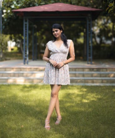 Printed Rayon Short Dress