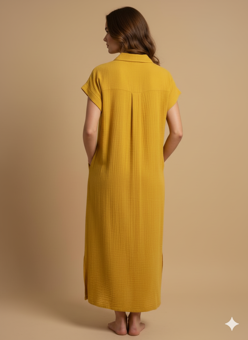 Yellow Cotton Dress