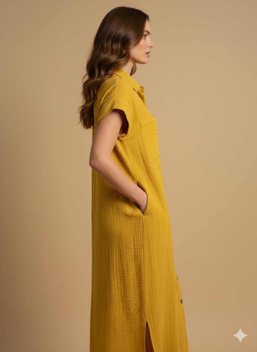 Yellow Cotton Dress