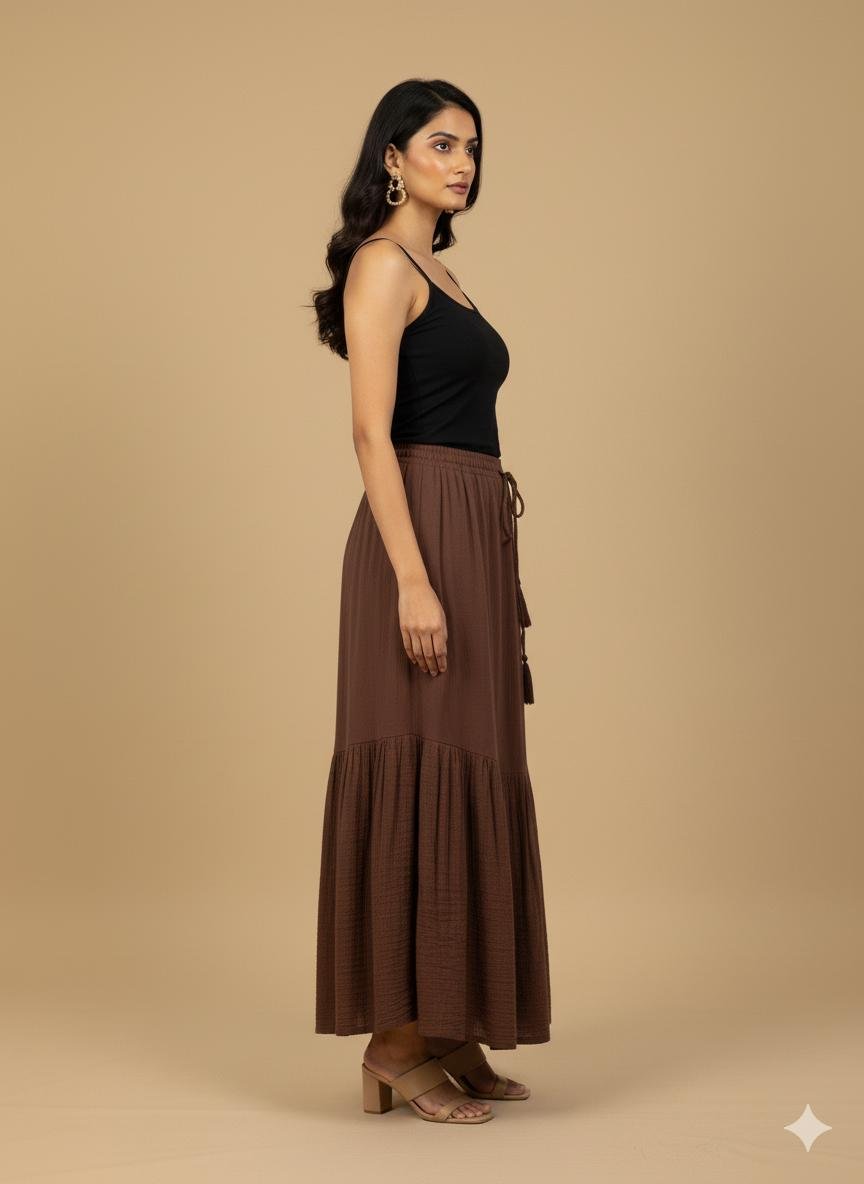 Brown Maxi Skirt