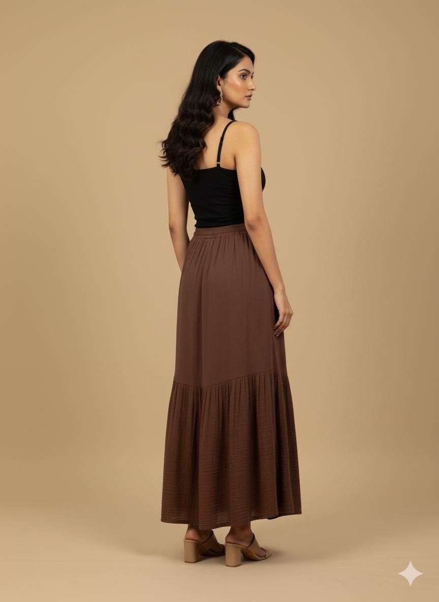 Brown Maxi Skirt